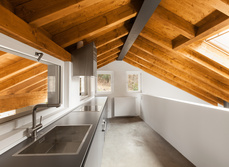 A home that has used sustainable and recycled materials