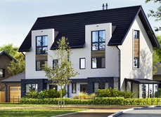 A row of new build houses