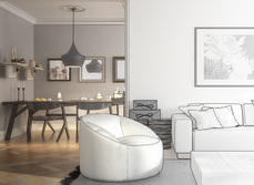 CGI plans of a house transformation