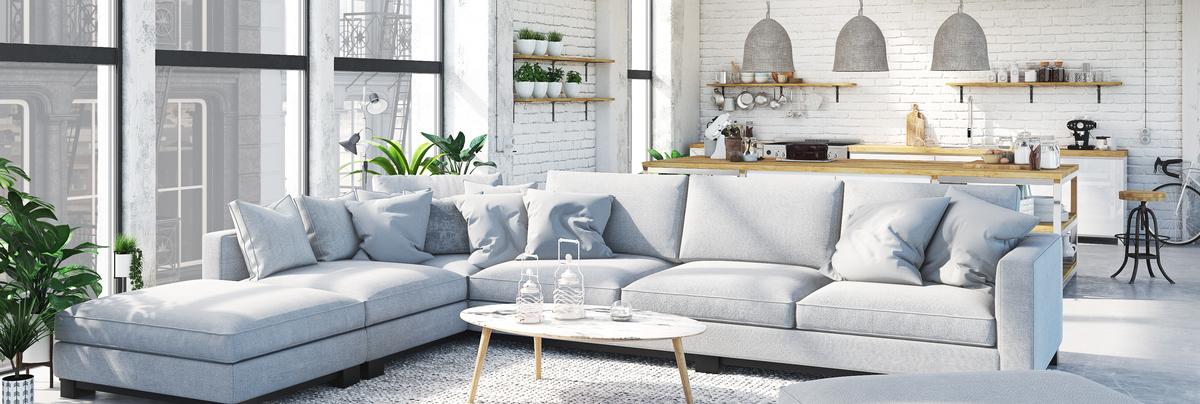 Open plan kitchen lounge