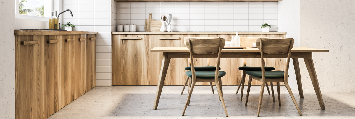 Wooden installed modern kitchen