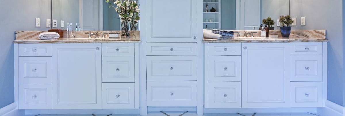 master bathroom double vanity