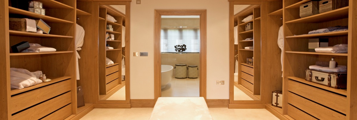 luxury walk-in wardrobe