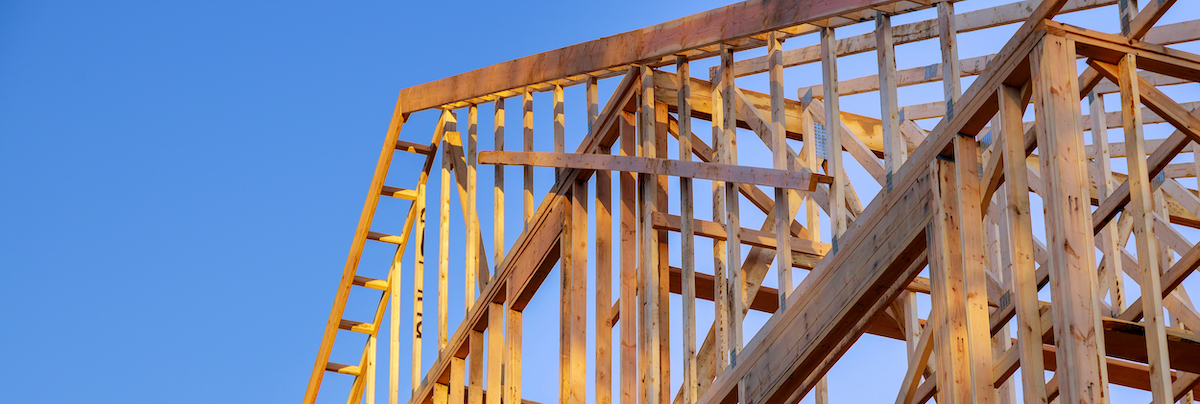image of a home extension in construction