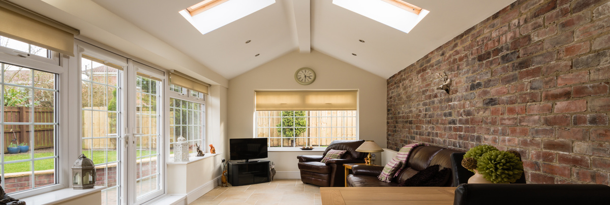 Inside a single storey home extension