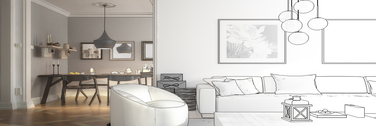 A CGI of a home plans