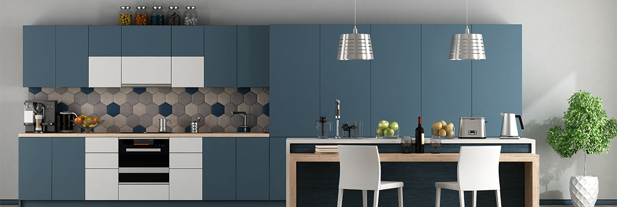 A kitchen renovation after completion.