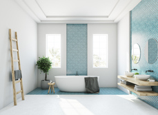 tiled bathroom