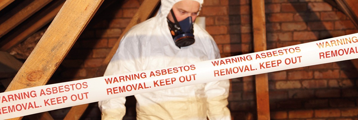 Asbestos construction site