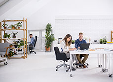 open plan office image