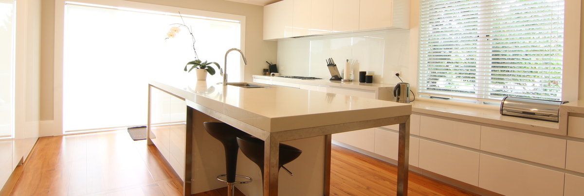 Modern renovated villa kitchen