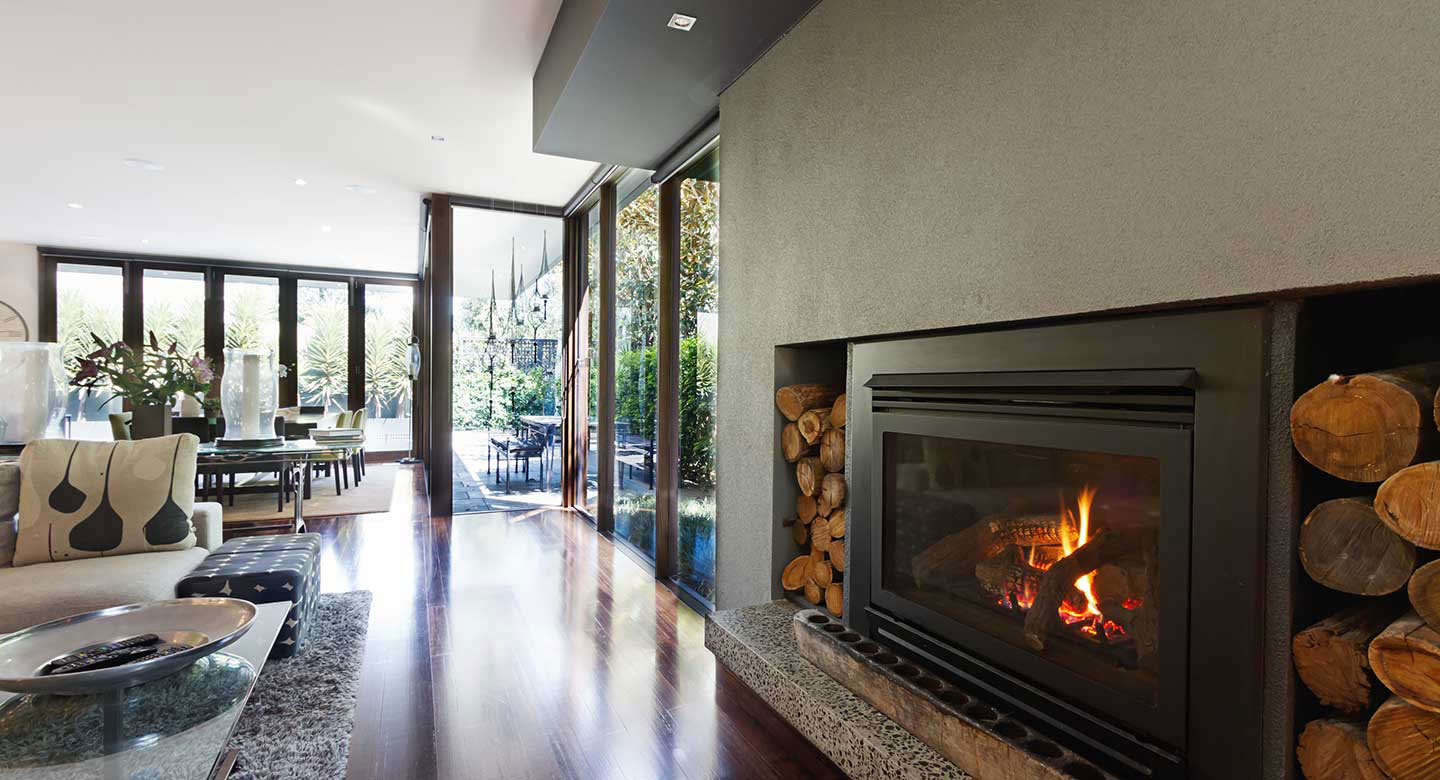 Modern fireplace