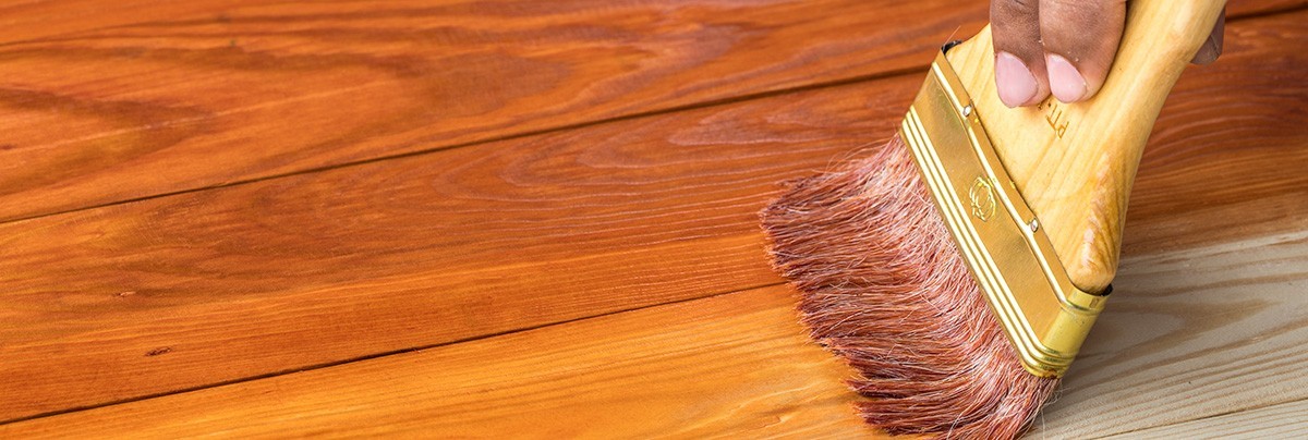 A panting wooden floor