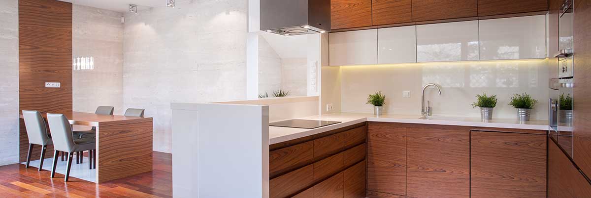 Wood accent kitchen