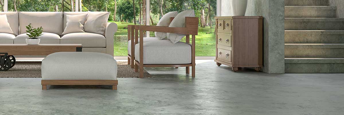 Concrete Flooring laid in a house