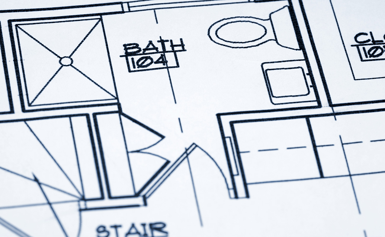 Bathroom renovation that maintained the original layout to keep the costs down