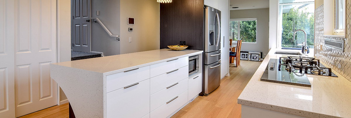 This renovation used the term “flipping” quite literally, swapping the ground-floor bedrooms and the first-floor living area.