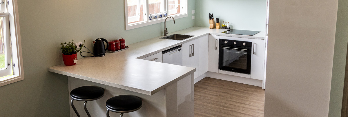 Granite kitchen bench