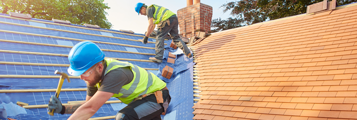 Terracotta roof tiles