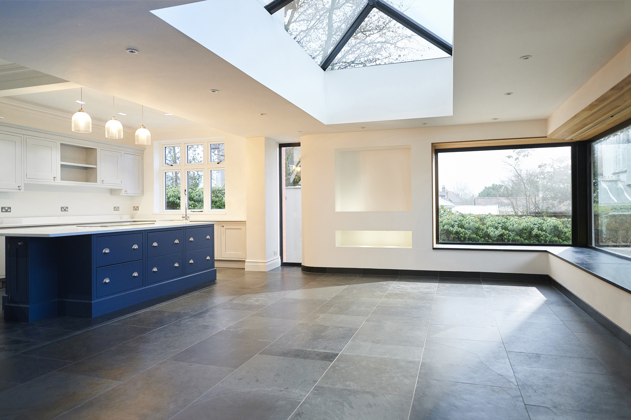 Open-plan kitchen and living room