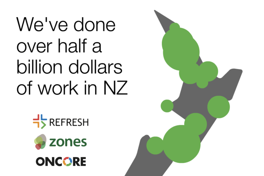 Map of new zealand