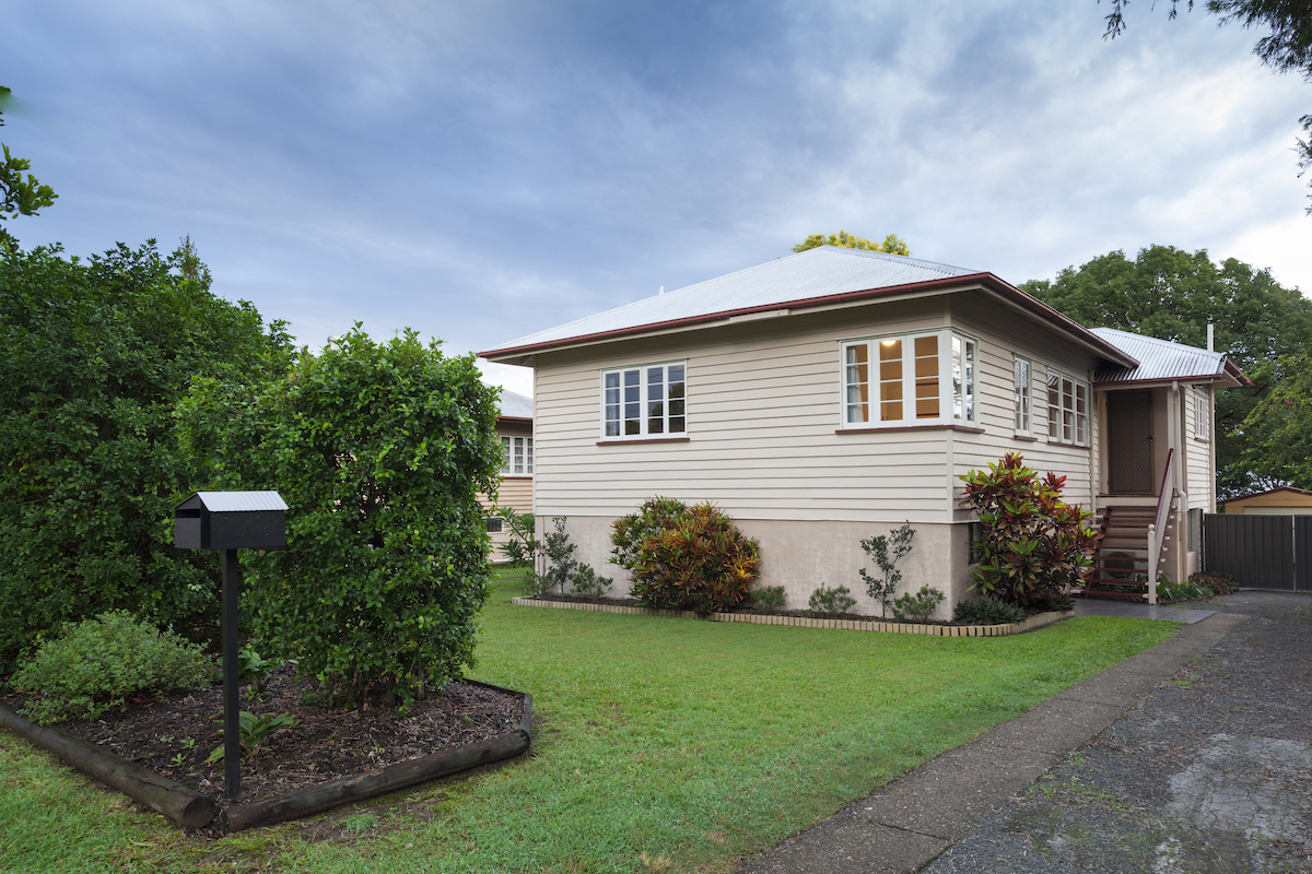 Weatherboard home exterior