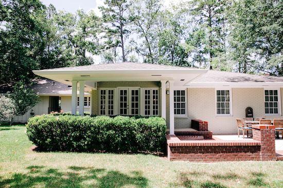 Bungalow with brick patio