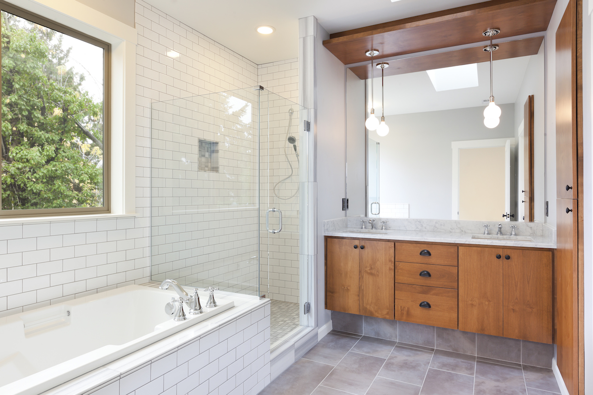 Bathroom with plentiful storage