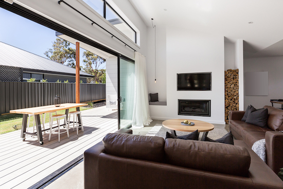 Living room with indoor outdoor flow