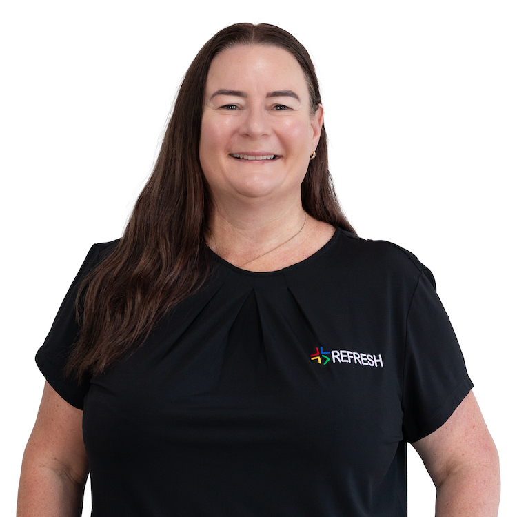 Headshot of Andrea Yeatman in front of white wall