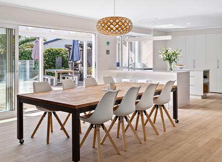 open plan solution kitchen and dining