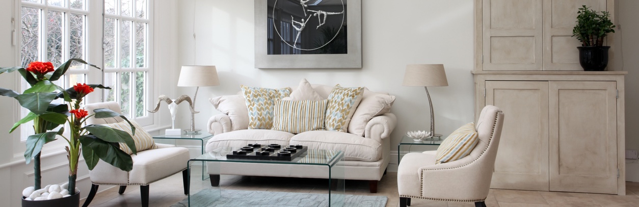 Cream coloured lounge