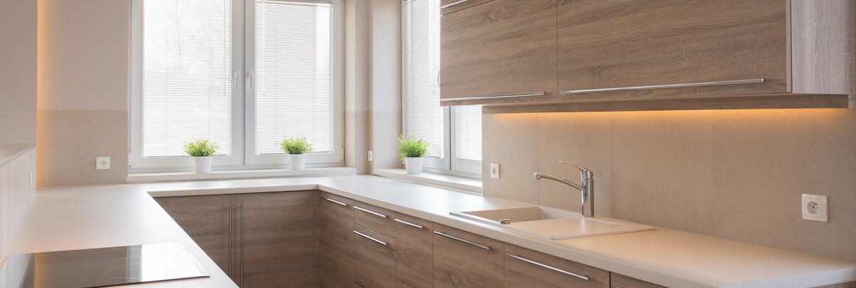 Timber kitchen cabinets