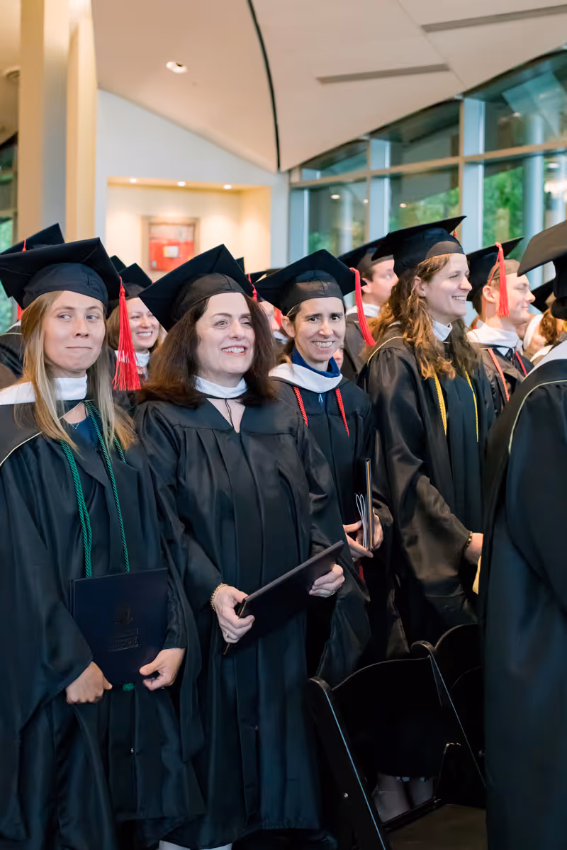 Students at graduation
