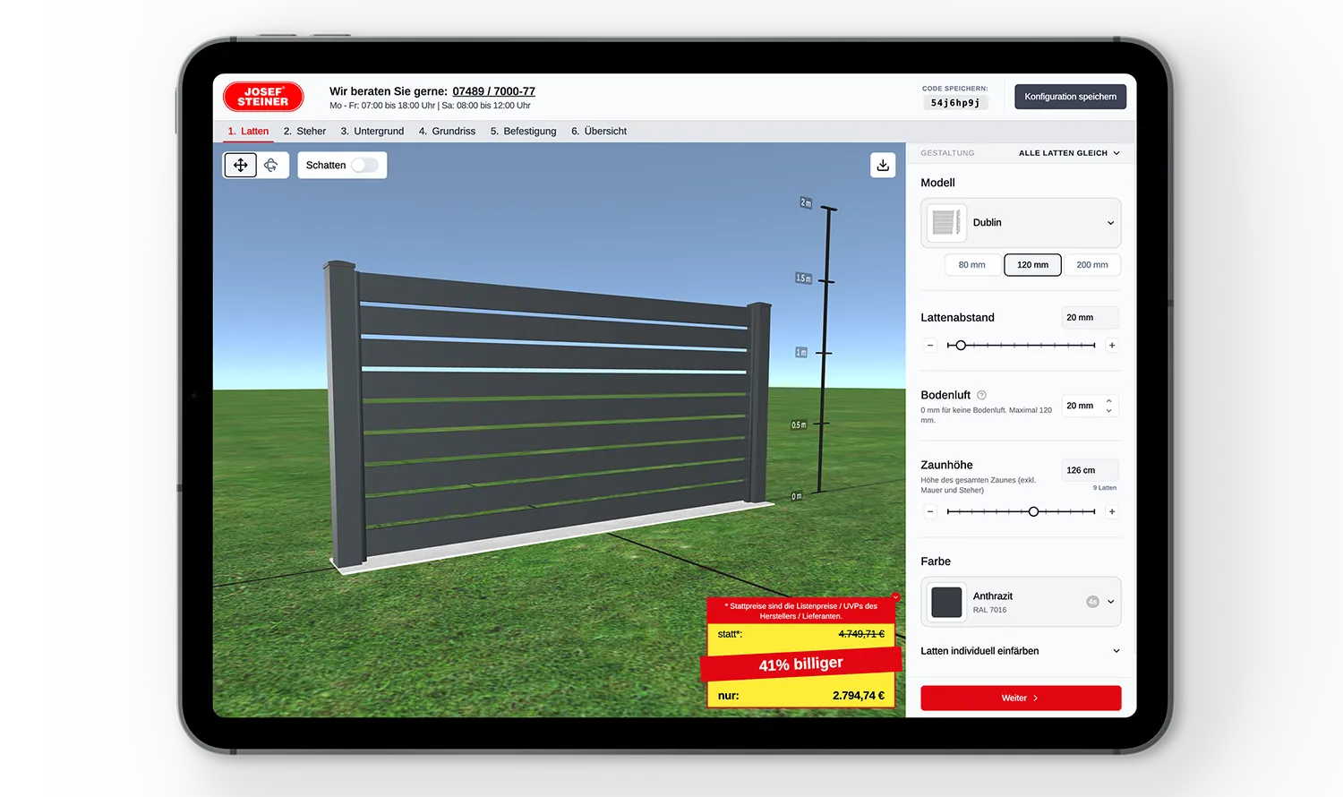 A visual mockup of the project