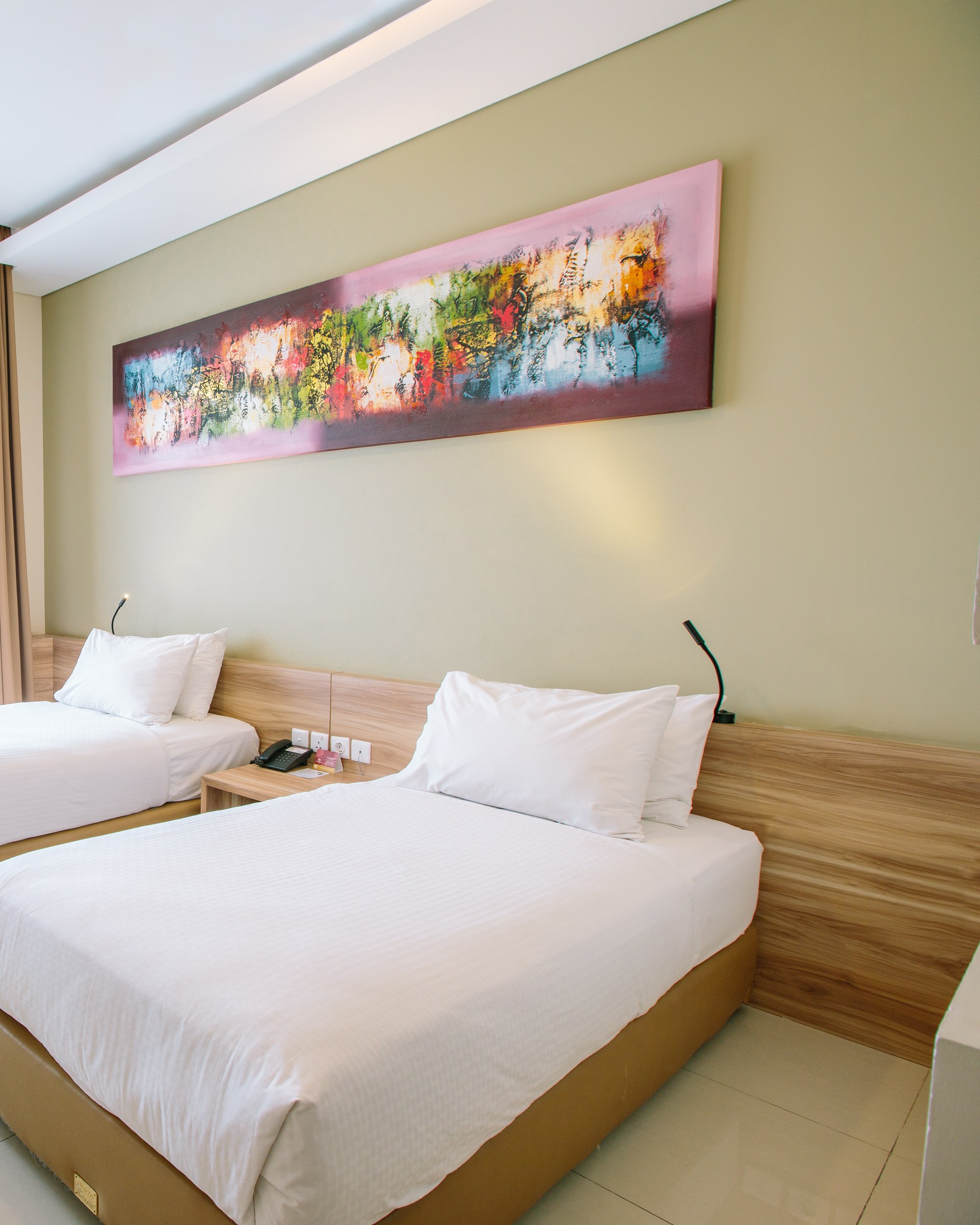 Superior Room twin beds at Mahogany Hotel Nusa Dua, Bali