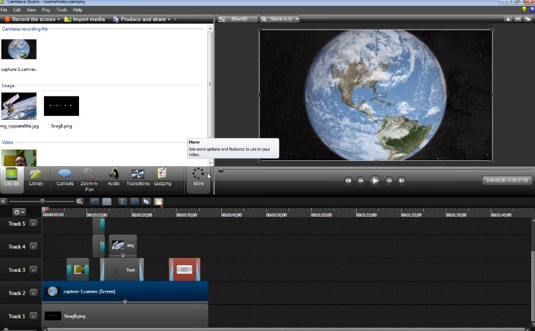 Camtasia Multi-Track Timeline