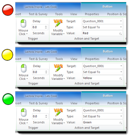 Force a value into the question's variable