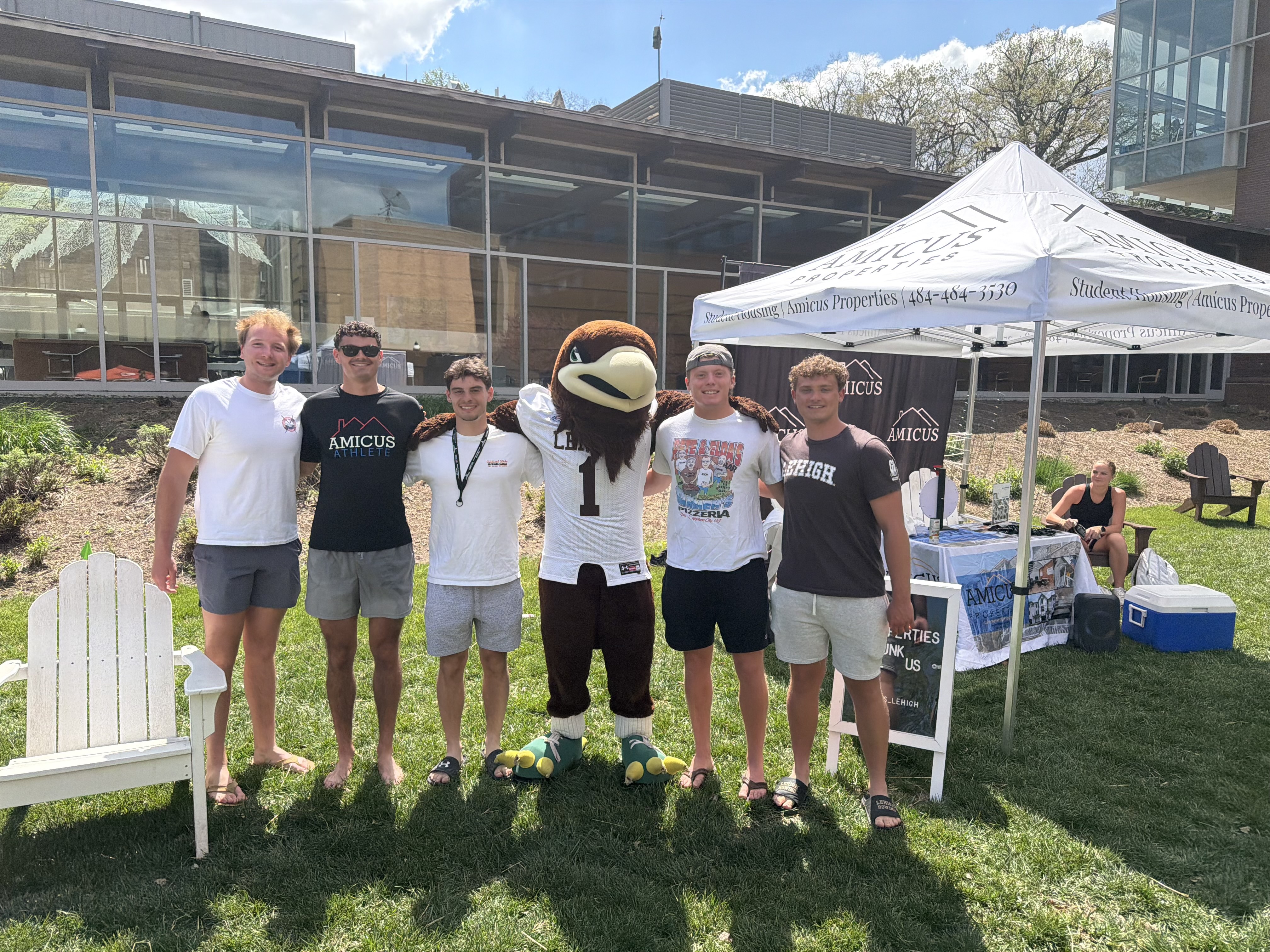 Lehigh students enjoying time together at an Amicus property