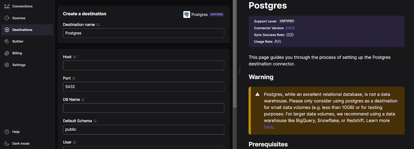 Postgres Destination Image
