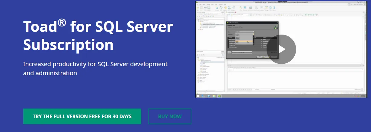 Toad for SQL Server
