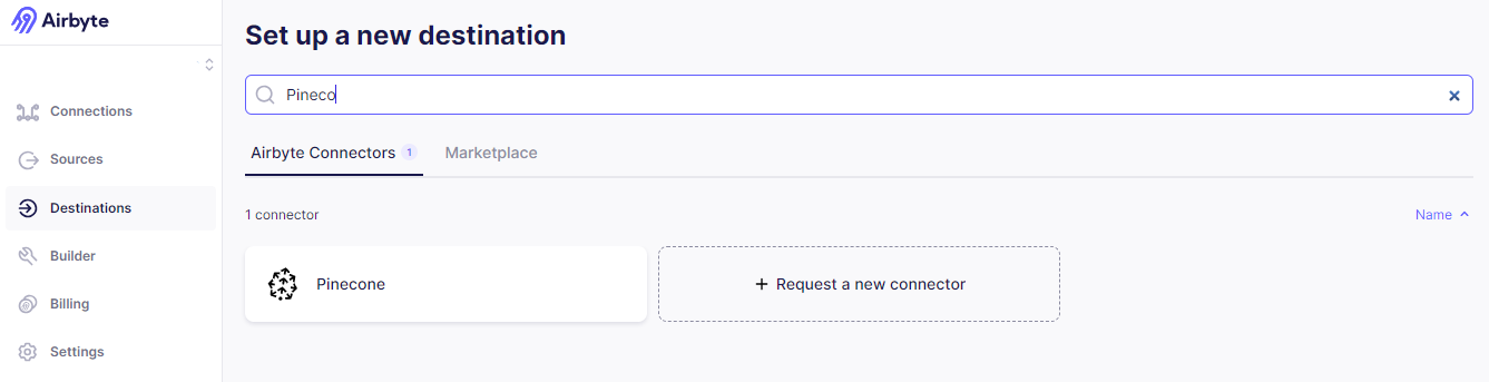 Setting up Destination in Airbyte