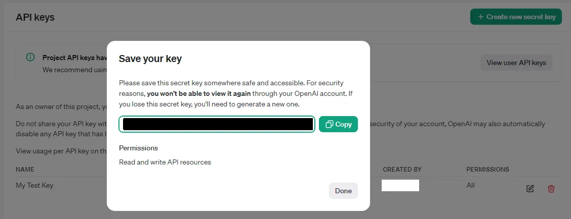authenticate with OpenAI
