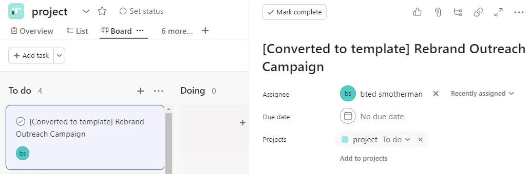 Select a Task