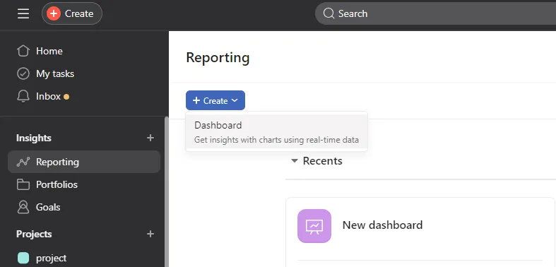 Create a Dashboard