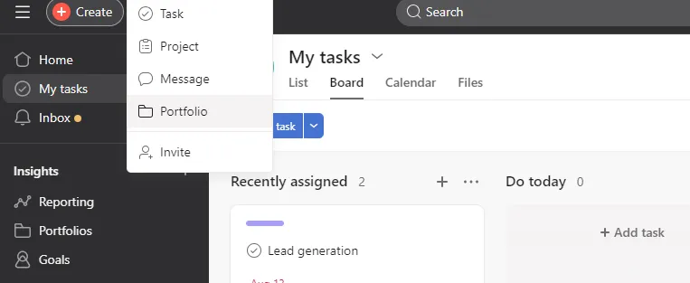 Create a Portfolio