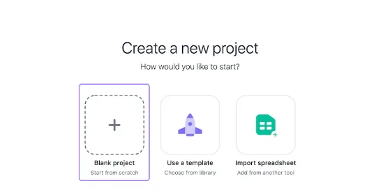 Choose Project Options