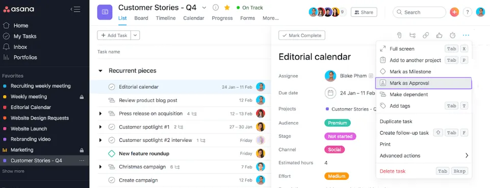 Create Approval Task