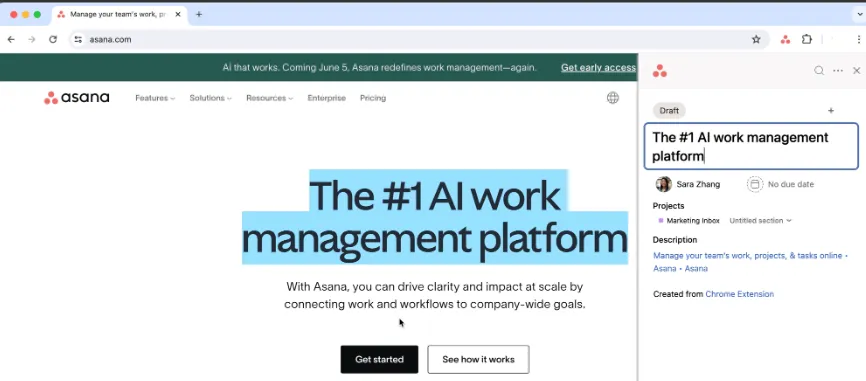 Create Task from Webpage