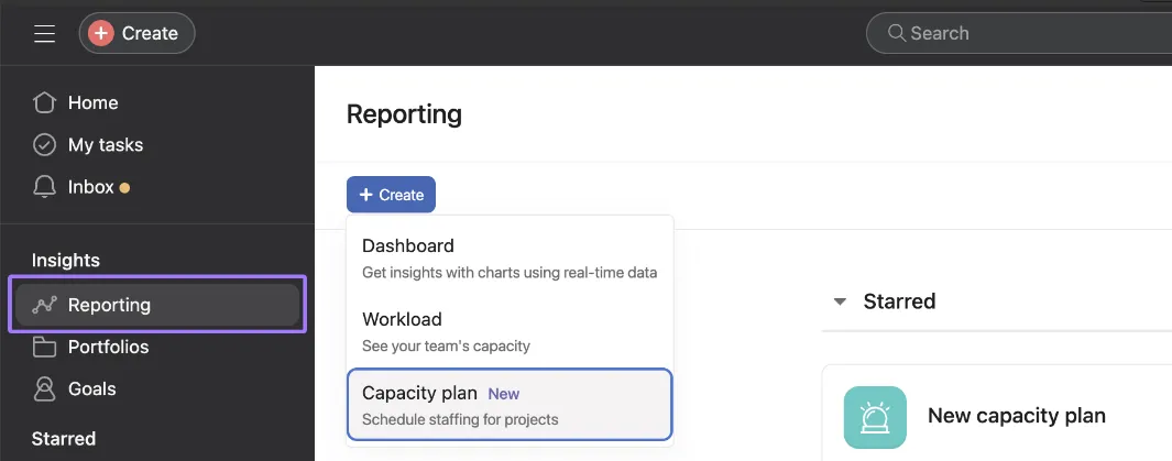 Create Capacity Plan